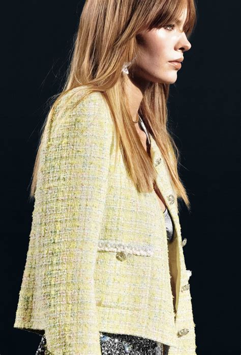 chanel yellow tweed jacket|chanel jacket clearance.